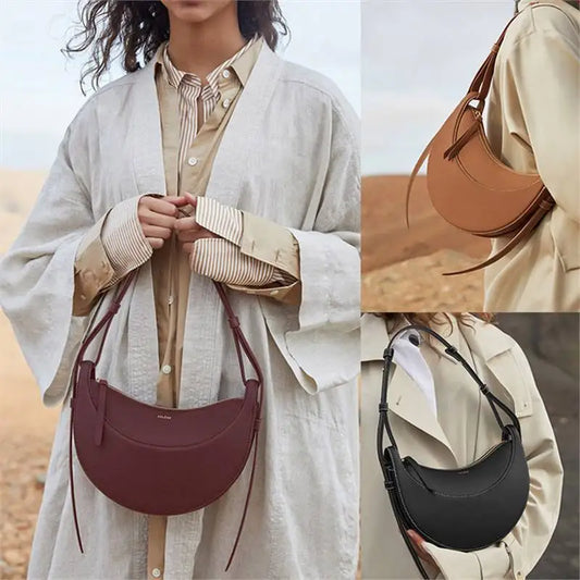 France POL2023 New NUMBER TEN Half-curved Moon Underarm EDITION Shoulder Crossbody Saddle Women's Bag