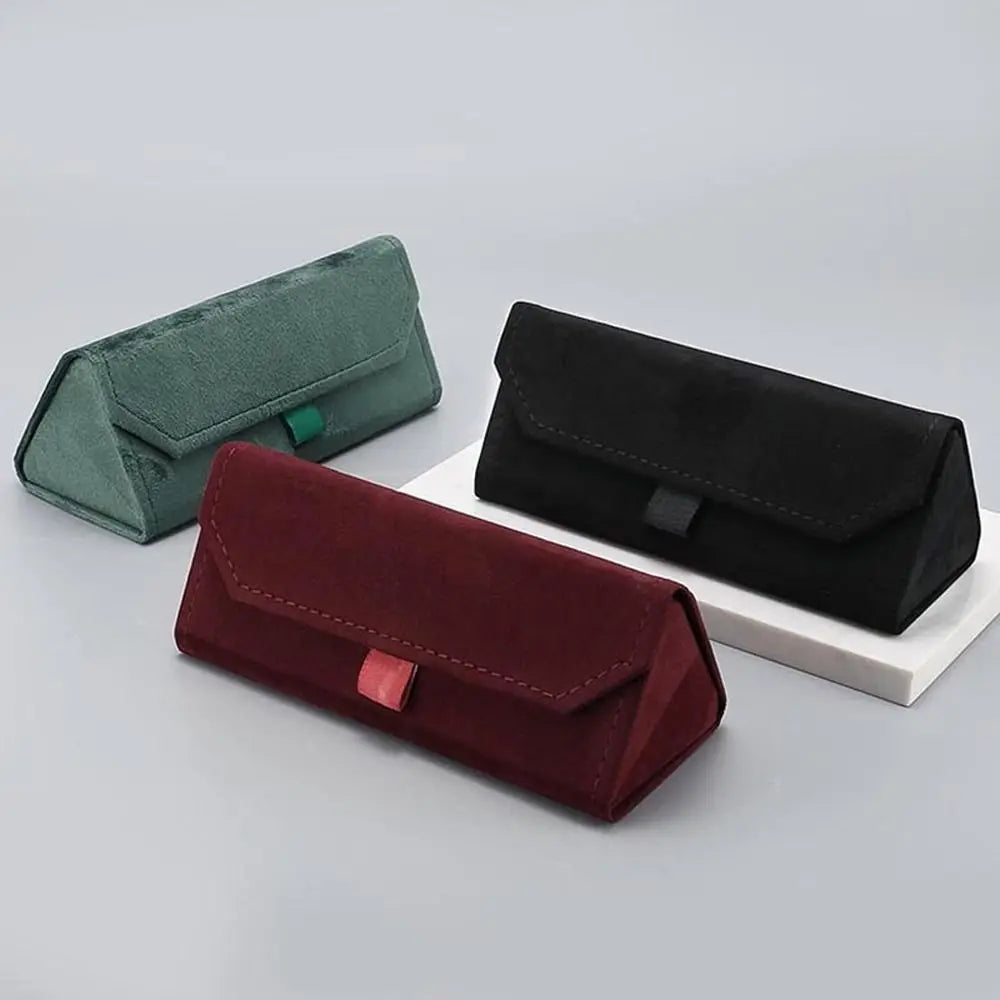 Elegant Eyewear Protector Box Men Foldable Women Sunglasses Pouch Eyewear Protector Case Velvet Glasses Case Eye Glasses Holder