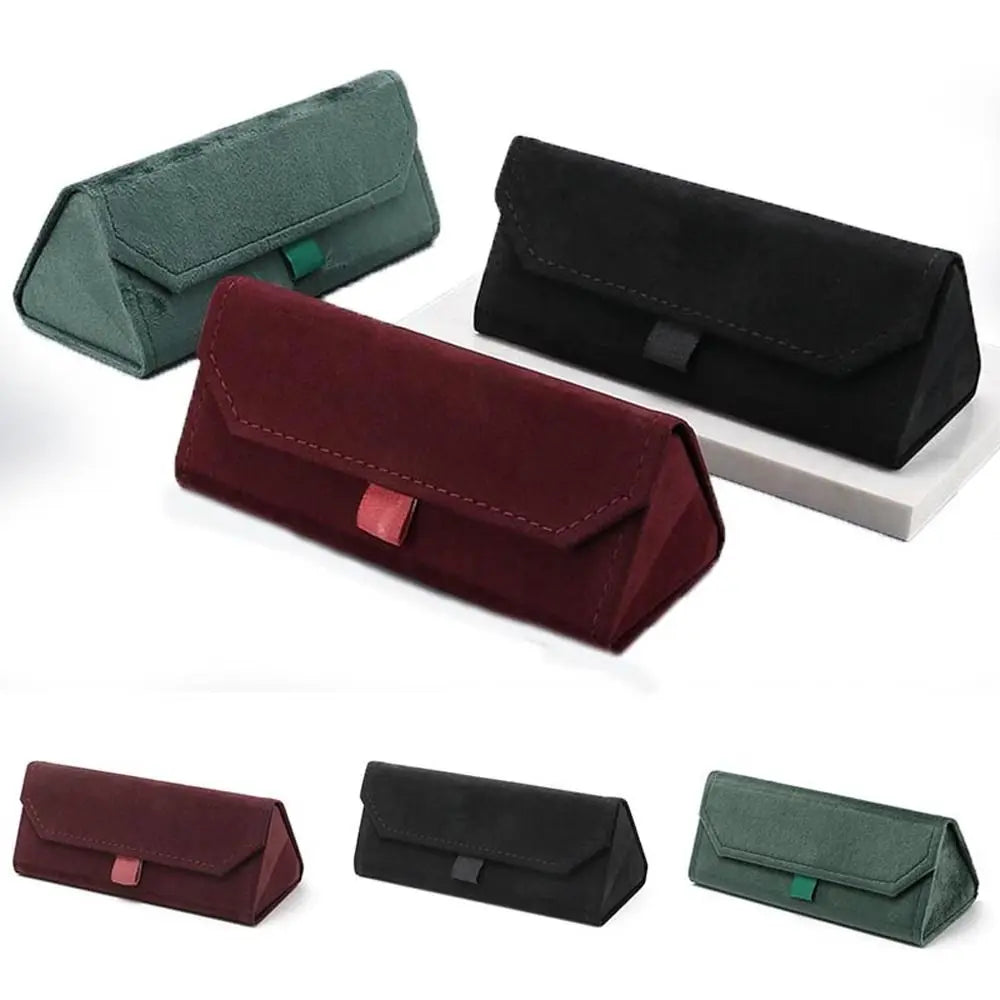 Elegant Eyewear Protector Box Men Foldable Women Sunglasses Pouch Eyewear Protector Case Velvet Glasses Case Eye Glasses Holder